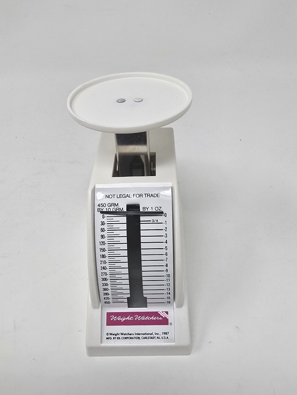 Vintage Weight Watchers Scale + Measuring Cuip 1988 IDL Corporation